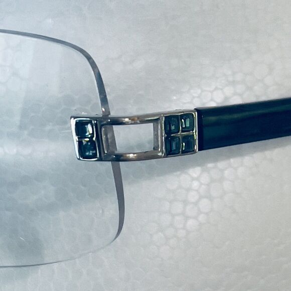 Daniel Swarovski Rimless Eyeglass Frame S124 00 6052 23KT GP Silver 50[]20 125 - Picture 8 of 11